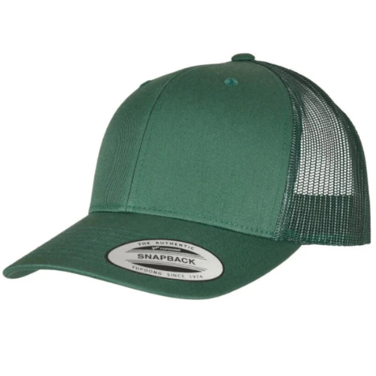 6 Panel Vintage Trucker Kappe zur individuellen Veredelung