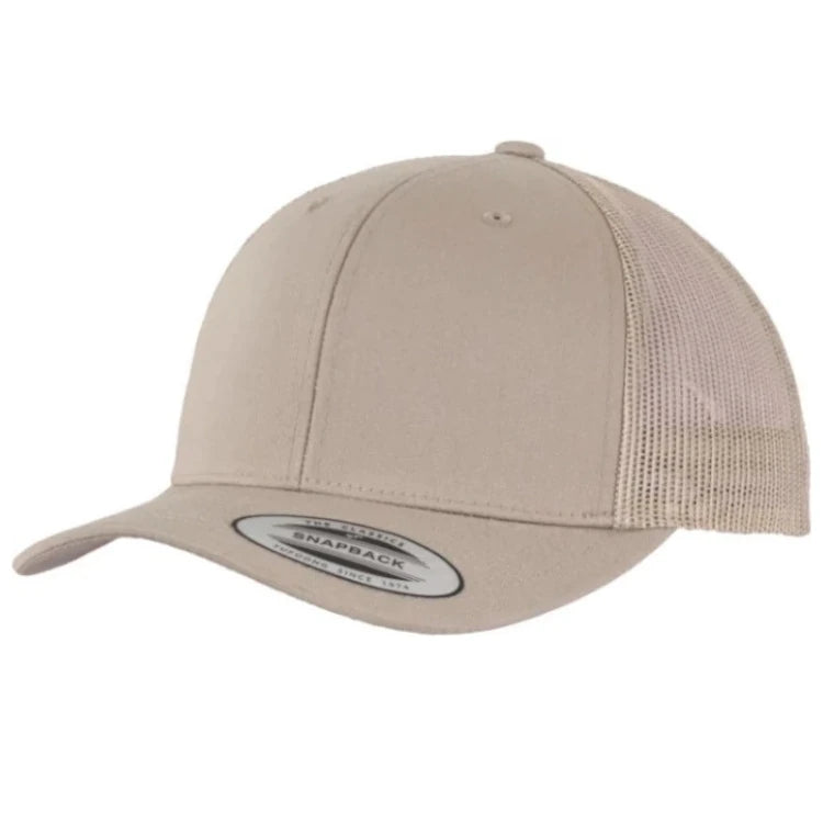 6 Panel Vintage Trucker Kappe zur individuellen Veredelung